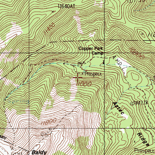 Topographic Map of Deep Tunnel Mine, NM