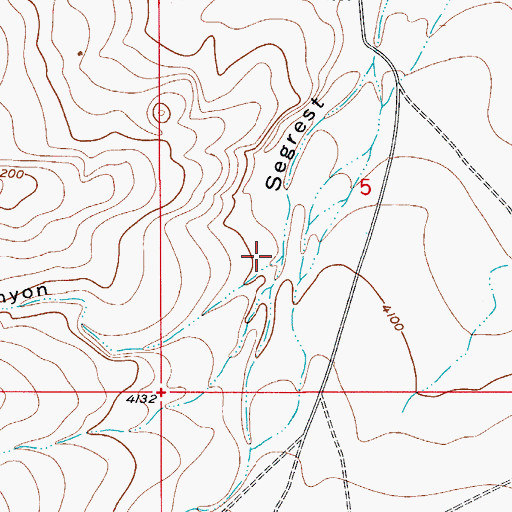 Topographic Map of Deer Canyon, NM