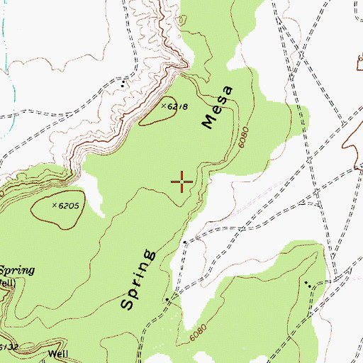 Topographic Map of Owl Spring Mesa, AZ