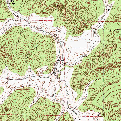 Topographic Map of Deer Run, NM