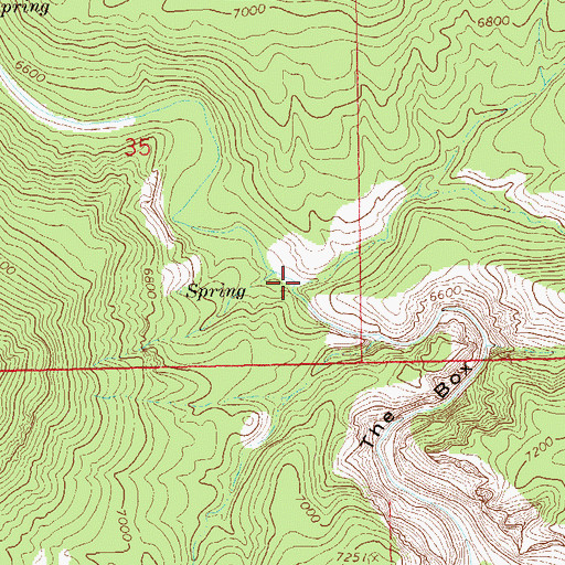 Topographic Map of Devil Canyon, NM