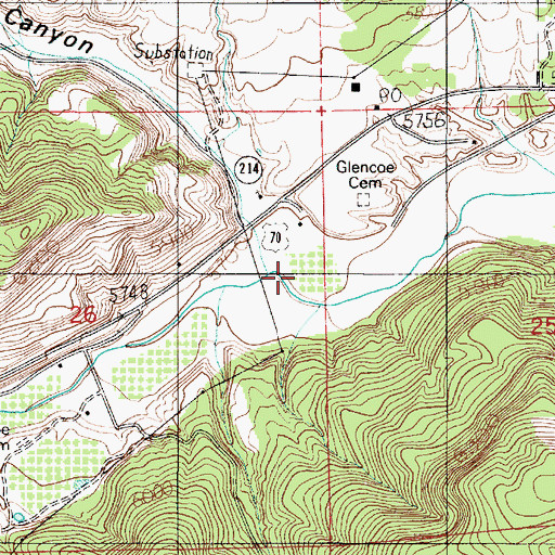 Topographic Map of Devils Canyon, NM