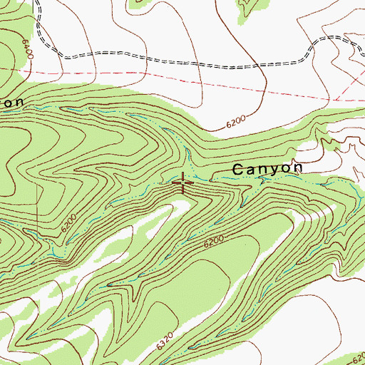 Topographic Map of Devils Den Canyon, NM