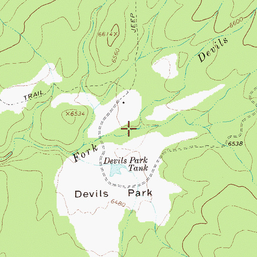 Topographic Map of Devils Den Canyon, NM
