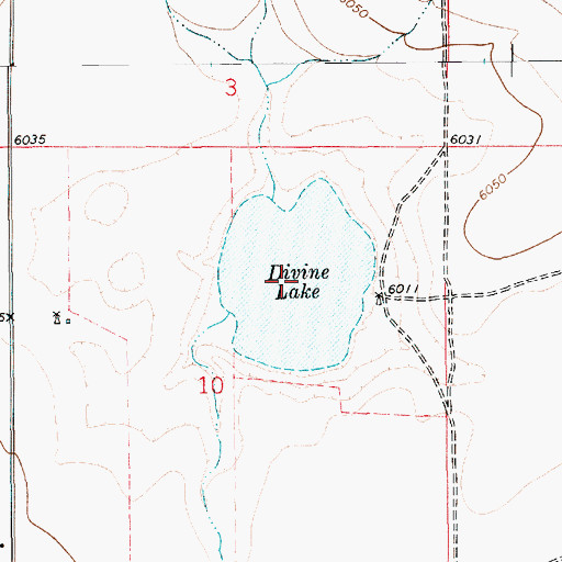 Topographic Map of Divine Lake, NM
