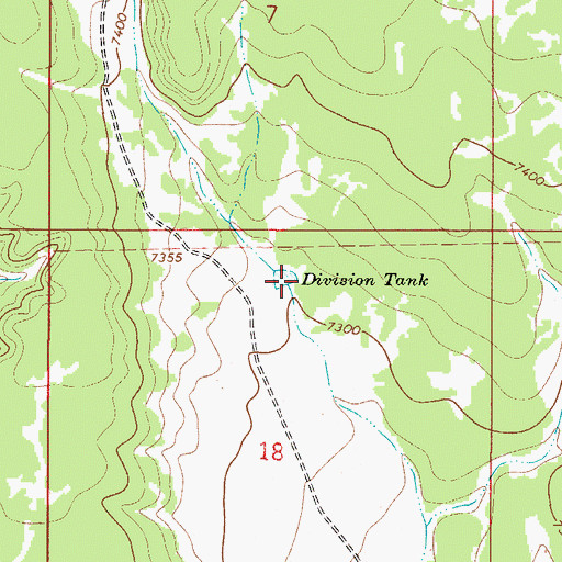 Topographic Map of Division Tank, NM