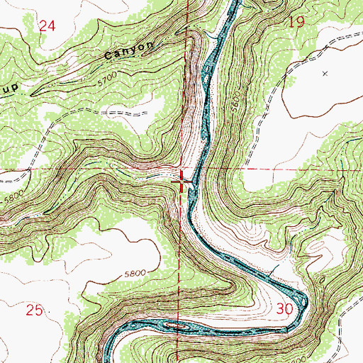 Topographic Map of Dog Canyon, NM