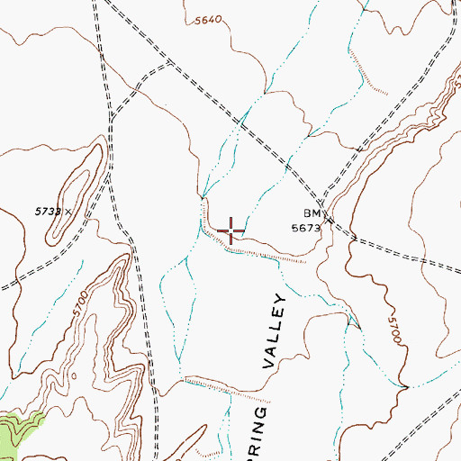 Topographic Map of Owl Spring Valley, AZ