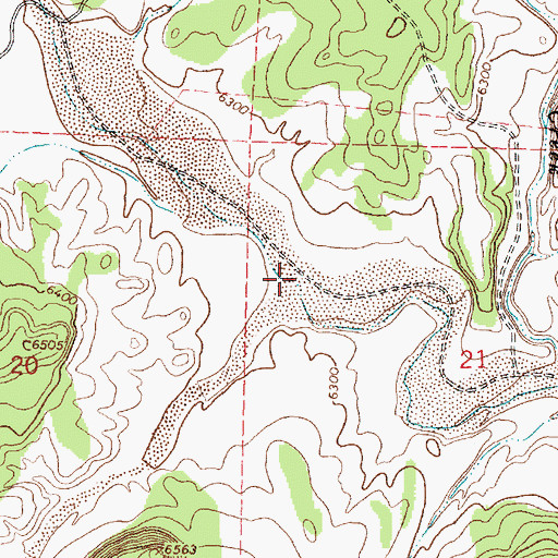 Topographic Map of Dog Springs Canyon, NM
