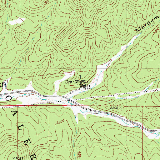Topographic Map of Dry Canyon Well, NM