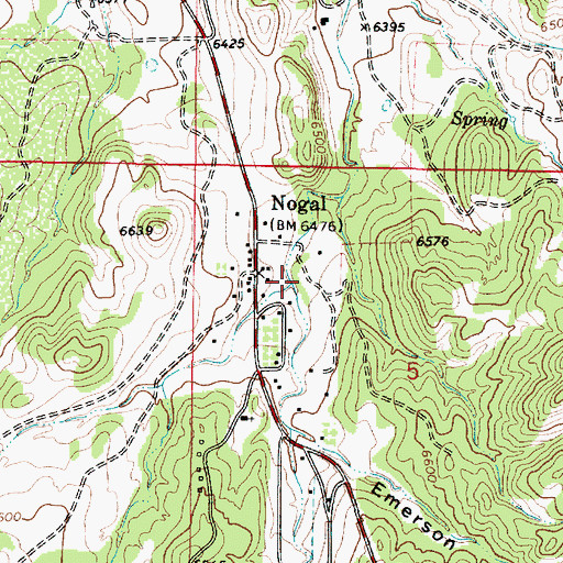 Topographic Map of Dry Gulch, NM
