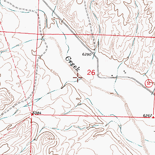 Topographic Map of Duck Canyon, NM