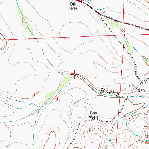 Topographic Map of Dunnaway Draw, NM