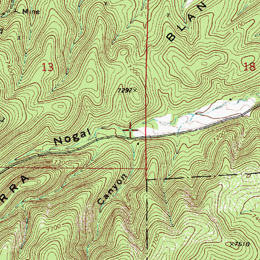 Topographic Map of Dunovan Canyon, NM