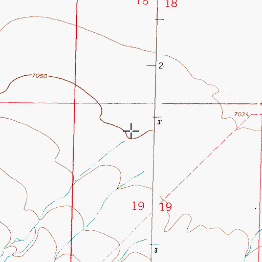 Topographic Map of Durfee Canyon, NM
