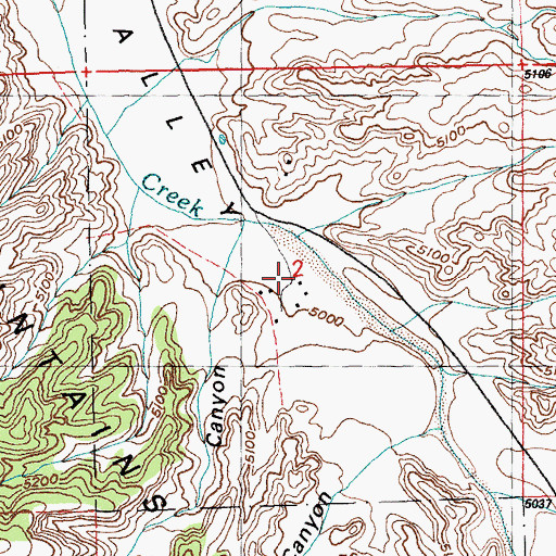 Topographic Map of E McMillen Ranch, NM