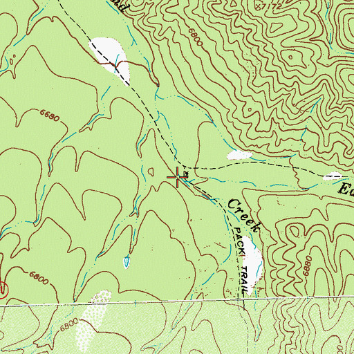 Topographic Map of East Diamond Creek, NM