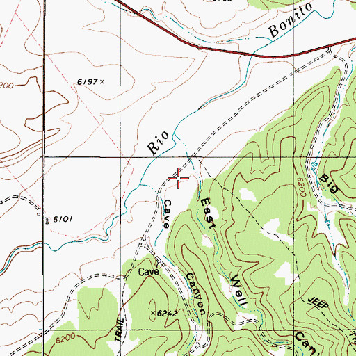 Topographic Map of East Well Canyon, NM