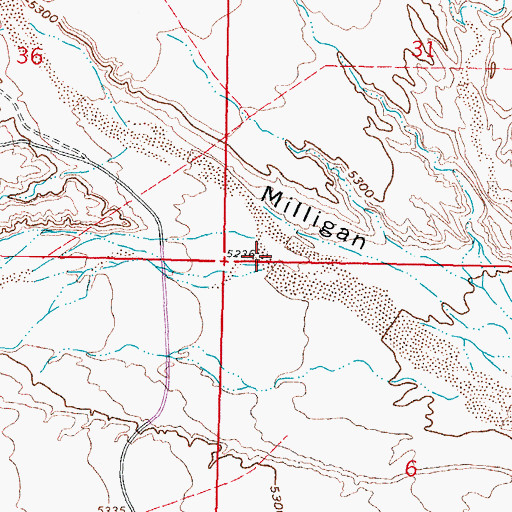 Topographic Map of East Red Canyon, NM