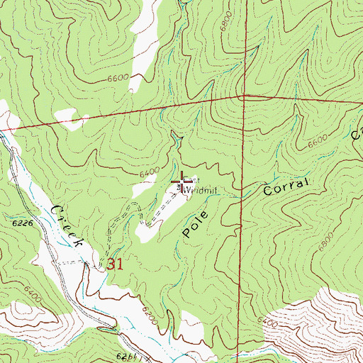 Topographic Map of East Windmill, NM