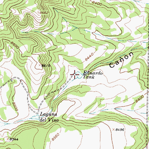 Topographic Map of Eduardo Tank, NM