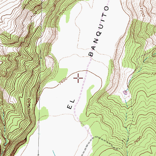 Topographic Map of El Banquito, NM