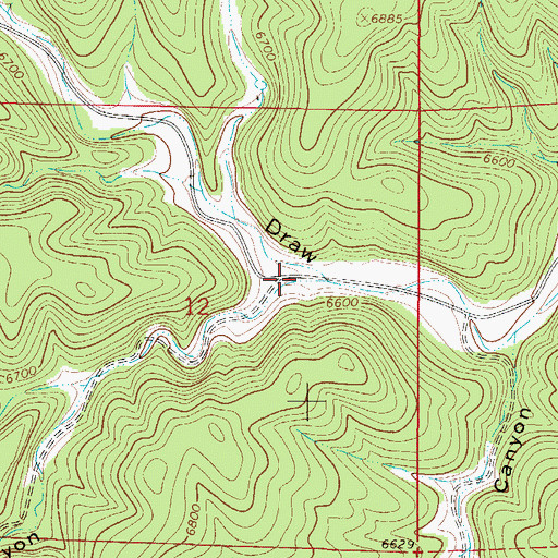 Topographic Map of Elk Canyon, NM