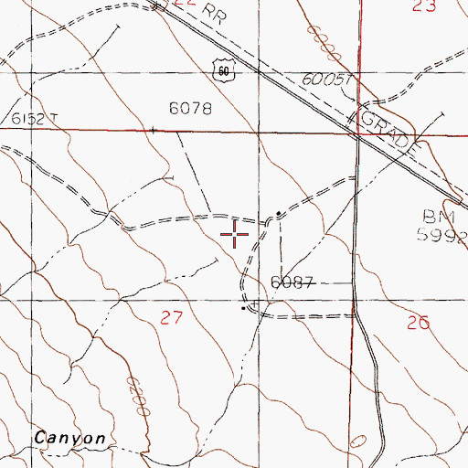 Topographic Map of Ellis Canyon, NM