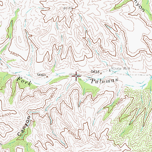 Topographic Map of Emrick Canyon, NM