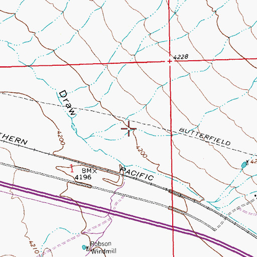 Topographic Map of Engineer Canyon, NM