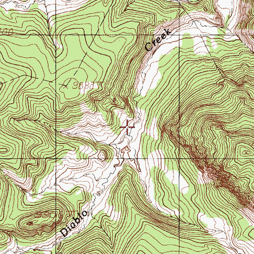 Topographic Map of Escondido Creek, NM