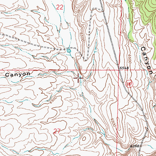 Topographic Map of Estaline Canyon, NM