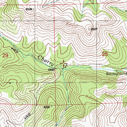 Topographic Map of Estes Place, NM