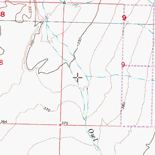Topographic Map of Owl Wash, AZ