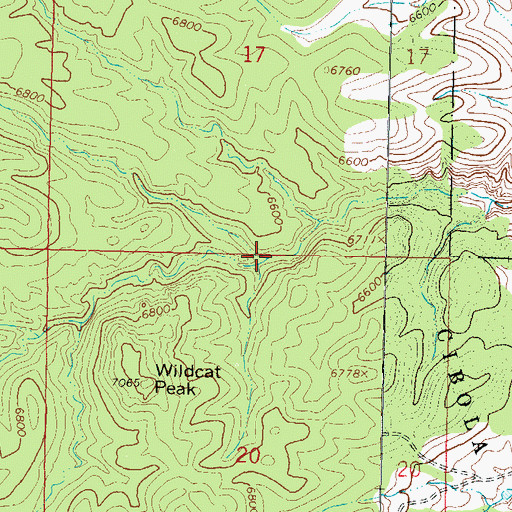 Topographic Map of Exter Canyon, NM