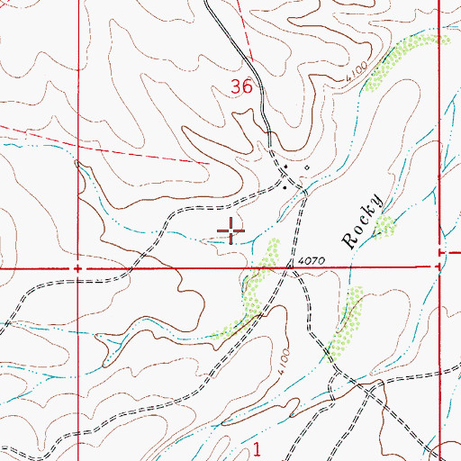 Topographic Map of Fanning Draw, NM