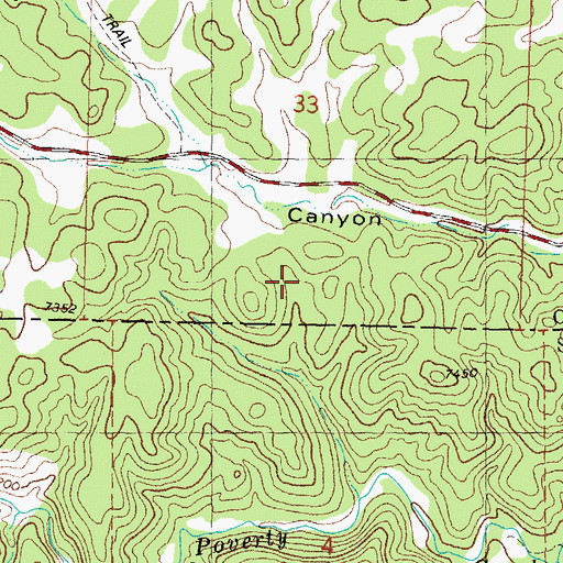 Topographic Map of Faulkner Spring, NM