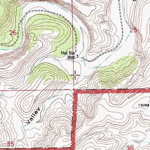 Topographic Map of Fawn Valley, NM
