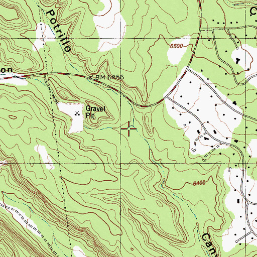 Topographic Map of Fence Canyon, NM