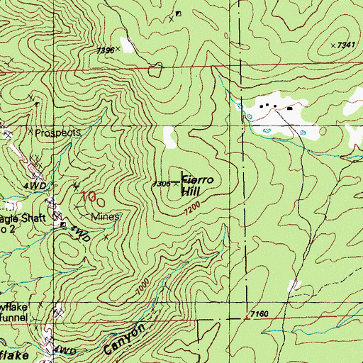 Topographic Map of Fierro Hill, NM