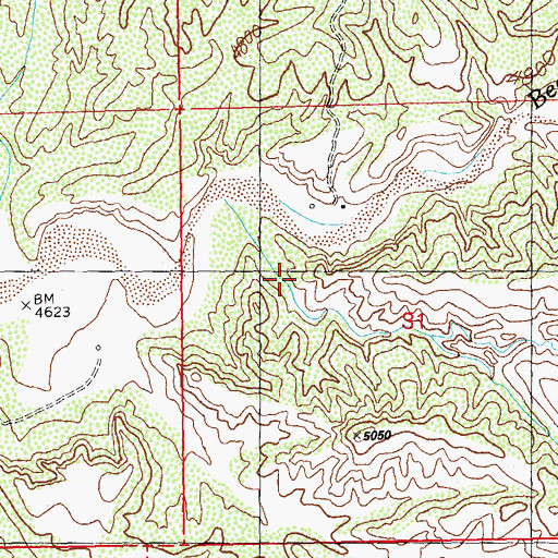 Topographic Map of First Valley, NM