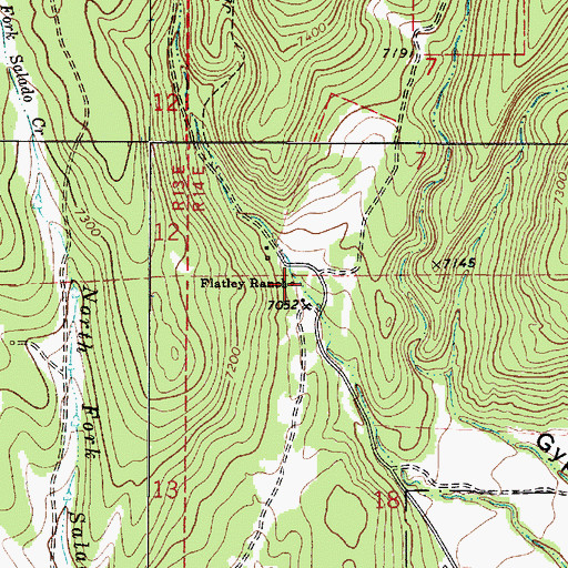 Topographic Map of Flatley Ranch, NM