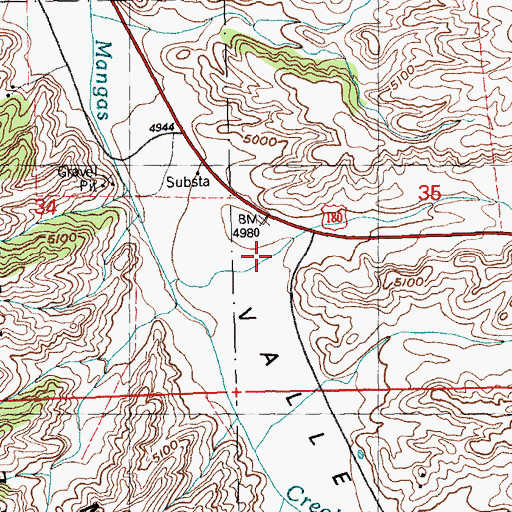 Topographic Map of Fleming Canyon, NM