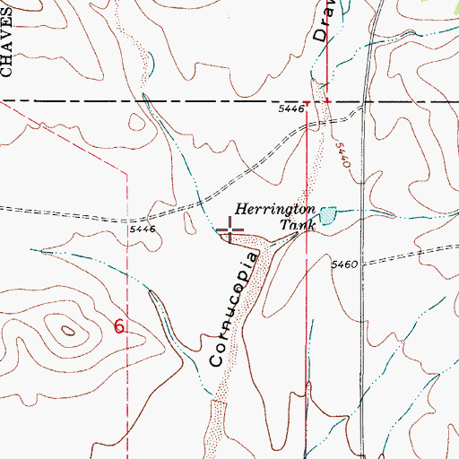 Topographic Map of Fleming Draw, NM