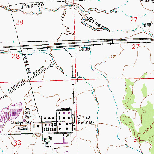 Topographic Map of Fourmile Canyon, NM