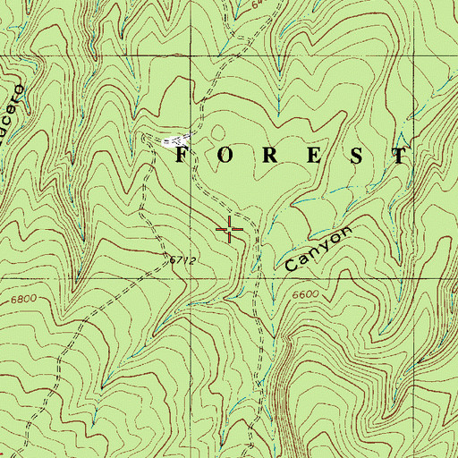 Topographic Map of Fox and Fur Lodge, NM