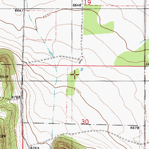 Topographic Map of Fox Ranch, NM