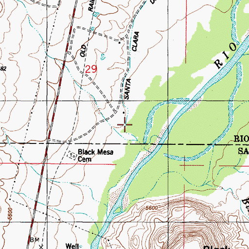 Topographic Map of Franklin Ranch, NM