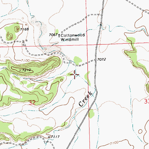 Topographic Map of French Canyon, NM