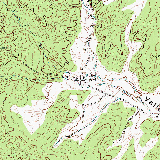 Topographic Map of Owl Well, AZ